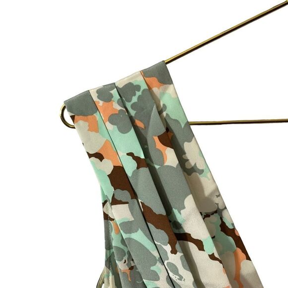 Anthropologie Hunter Dixon Mary Jane Double V Silk Romper Size MED - Picture 7 of 9